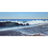 High Tide #1-Coastal Beach Wave Oil Painting